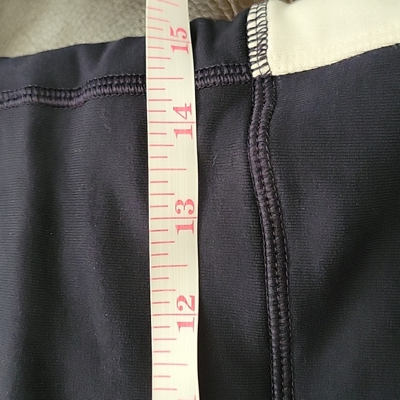 Ralph Lauren Navy Blue/White Side Stripe Leggings, Logo/Saddle Back Riding Med - Picture 9 of 11